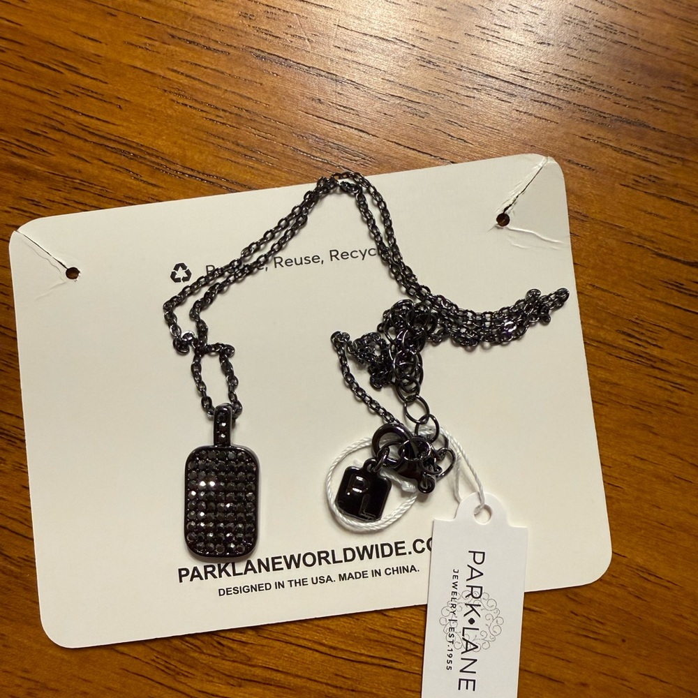 Park Lane Black Necklace NWT